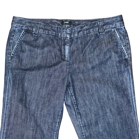 Women's J.Crew Bootcut Flare jeans Pants Size 12 Petite matchstick Classy preppy - Picture 4 of 6